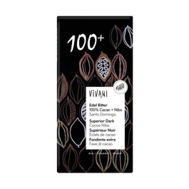 Vivani Chocolate 100% Cacao Nibs Bio 80g