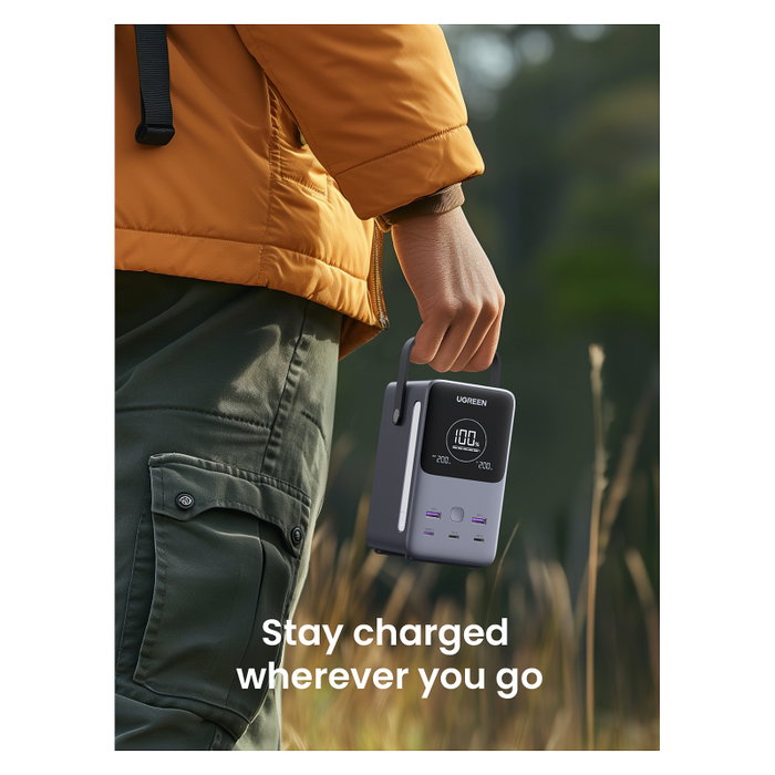 Ugreen Nexode Power Bank 48000 mAh Litio Gris Carga Rapida 300W, Compatible con Portatil, Tablet, Telefono, Smartwatch, Camara Digital Ugreen Nexode Power Bank 48000 mAh Litio Gris Carga Rapida 300W, Compatible con Portatil, Tablet, Telefono, Smartwatch, Camara Digital