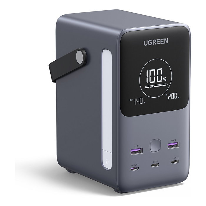 Ugreen Nexode Power Bank 48000 mAh Litio Gris Carga Rapida 300W, Compatible con Portatil, Tablet, Telefono, Smartwatch, Camara Digital Ugreen Nexode Power Bank 48000 mAh Litio Gris Carga Rapida 300W, Compatible con Portatil, Tablet, Telefono, Smartwatch, Camara Digital