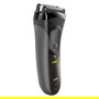 Braun Series 3 ProSkin 3000s - Máquina de Afeitar Eléctrica Recargable con 3 Cabezales, 2 SensoFoil, LED, A Prueba de Agua, Negro (AC/Batería)