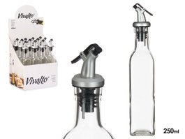 Vivalto Aceitera de Vidrio con Tapón Dosificador 250 ml