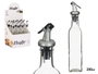 Vivalto Aceitera de Vidrio con Tapón Dosificador, 250 ml, 5 x 25,5 x 5 cm, Transparente (Set de 24)