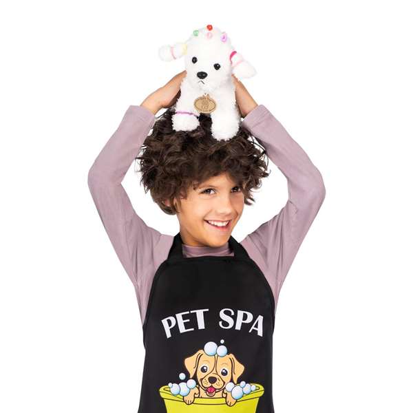 My Other Me Disfraz Peluquero/a Canino/a Delantal Perrito Peluche Pinzas Coleteros Peine Tijeras Talla 5-7