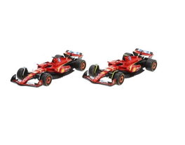 Burago Set de 2 Coches de Metal F1 Ferrari Sf24 2024 Escala 1:43