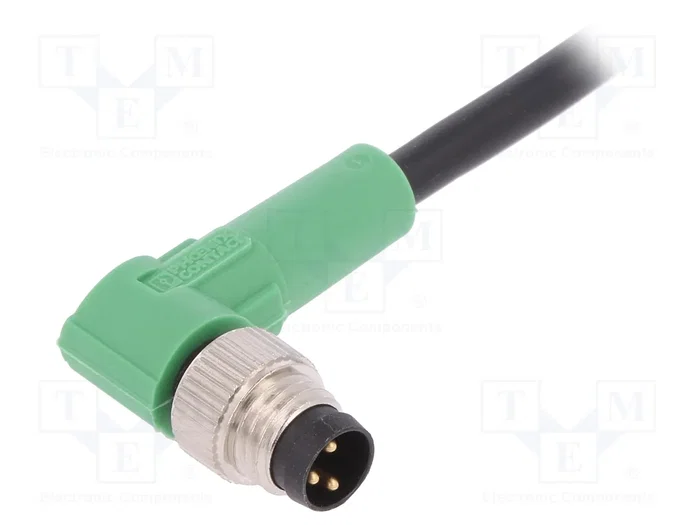 PHOENIX CONTACT SAC-3P-M8MR/3,0-PVC Cable para Sensores M8 Macho Angular 3m PHOENIX CONTACT SAC-3P-M8MR/3,0-PVC Cable para Sensores M8 Macho Angular 3m