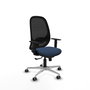 PIQUERAS Y CRESPO Silla de oficina Cilanco Azul marino y Negro con mecanismo Sincro