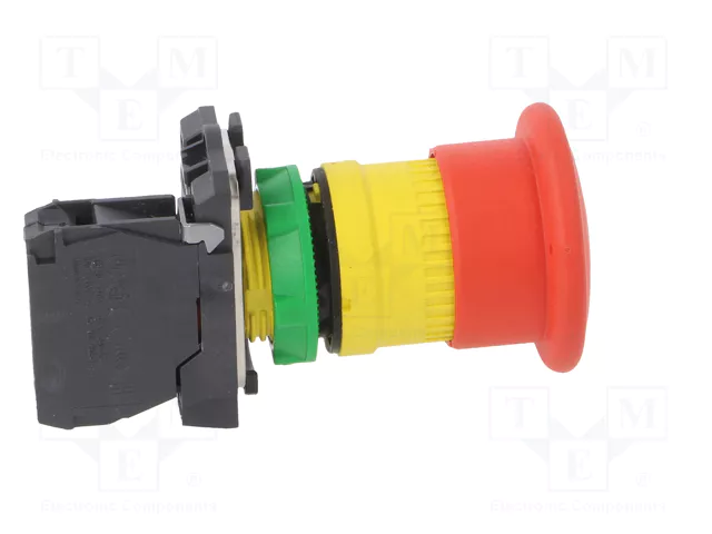 Schneider Electric Interruptor de Emergencia Harmony XB5 22mm Rojo NC