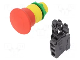 Schneider Electric Interruptor de Emergencia Harmony XB5 22mm Rojo NC