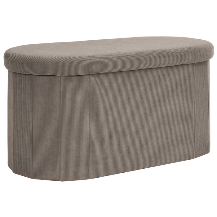 Home Deco Factory Banco-puf Plegable Jules Taupé Home Deco Factory Banco-puf Plegable Jules Taupé