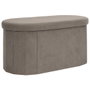 Home Deco Factory Banco-puf Plegable Jules Taupé