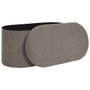 Home Deco Factory Banco-puf Plegable Jules Taupé