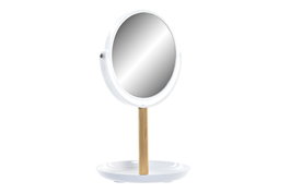 DKD Home Decor Espejo Blanco Bambú PS 17x17x31