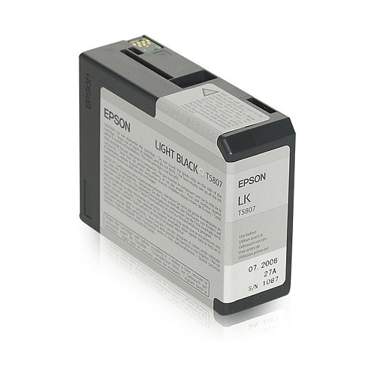 Epson Cartucho T580700 Gris (Negro claro) 80ml para Stylus Pro 3800/3880 Epson Cartucho T580700 Gris (Negro claro) 80ml para Stylus Pro 3800/3880