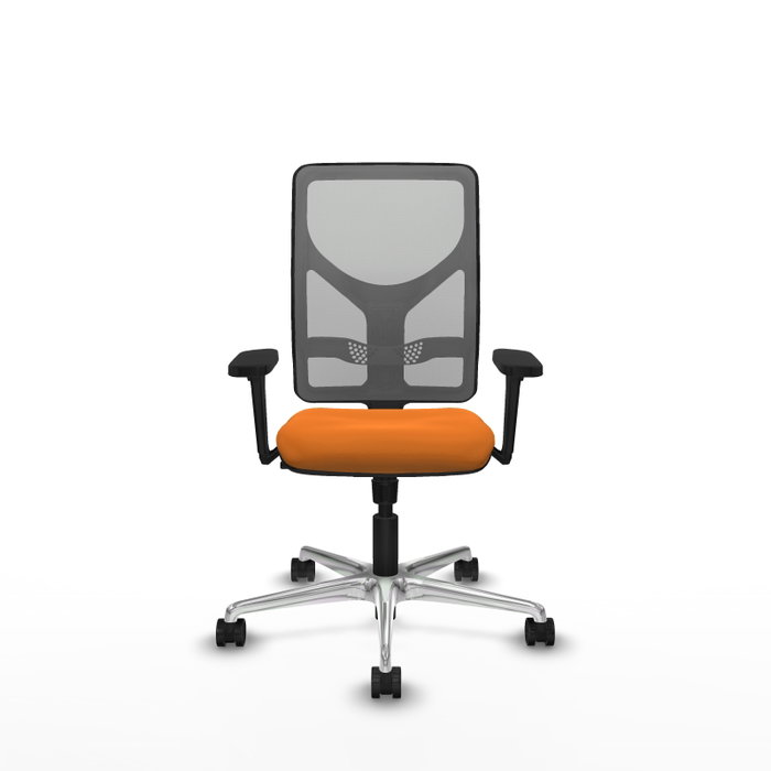 PIQUERAS Y CRESPO Silla de oficina Motilla con mecanismo Sincro, Naranja y Gris PIQUERAS Y CRESPO Silla de oficina Motilla con mecanismo Sincro, Naranja y Gris
