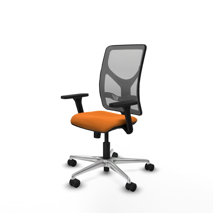PIQUERAS Y CRESPO Silla de oficina Motilla con mecanismo Sincro, Naranja y Gris PIQUERAS Y CRESPO Silla de oficina Motilla con mecanismo Sincro, Naranja y Gris