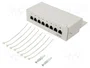 GOOBAY Patch Panel Cat 6a de 8 puertos RJ45