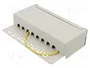 GOOBAY Patch Panel Cat 6a de 8 puertos RJ45