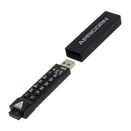 Apricorn 16GB USB 3.2 Gen1 77/72 MB/s FIPS 140-2 IP67 Unidad de Almacenamiento Cifrado