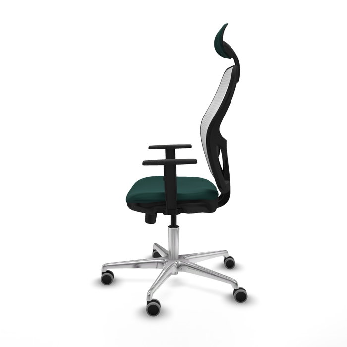 PIQUERAS Y CRESPO Silla de oficina Jorquera Verde botella y Blanco PIQUERAS Y CRESPO Silla de oficina Jorquera Verde botella y Blanco