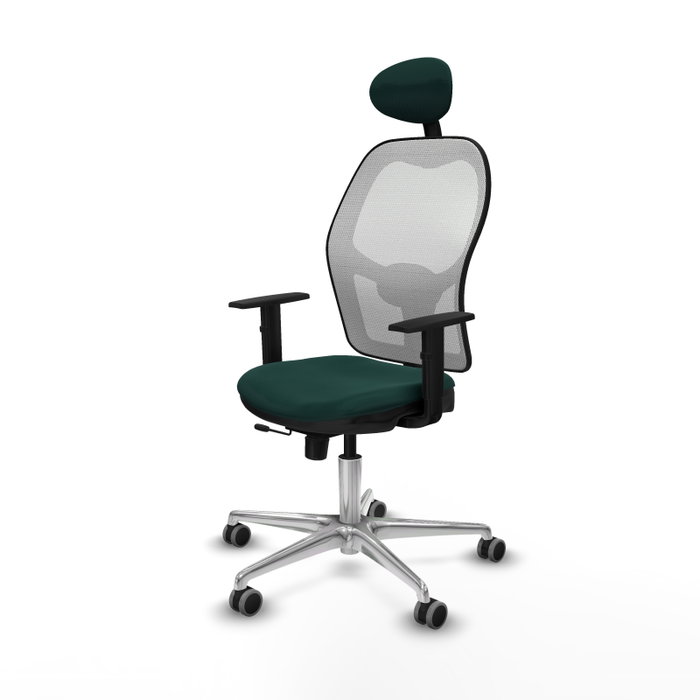 PIQUERAS Y CRESPO Silla de oficina Jorquera Verde botella y Blanco PIQUERAS Y CRESPO Silla de oficina Jorquera Verde botella y Blanco