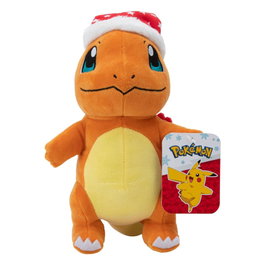 Jazwares Peluche Pokémon Charmander con Gorro de Navidad 20 cm