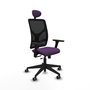 PIQUERAS Y CRESPO Silla de oficina Motilla con mecanismo Sincro/Traslack, Morado y Negro