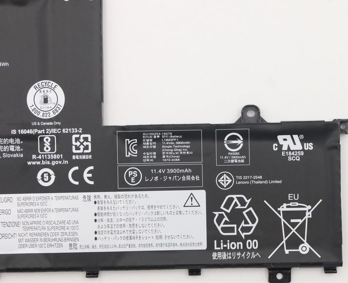 Lenovo Batería de 11,4V, 45Wh, 3 celdas para dispositivos Lenovo