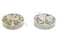 DKD Home Decor Set de 4 Posavasos de Madera de 10x10 cm en Colores Surtidos