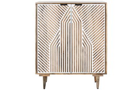 DKD Home Decor Botellero Blanco Natural Mango 41 x 108 x 84 cm