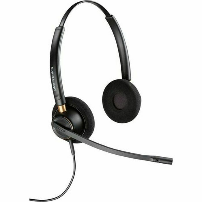 Poly EncorePro 520 Binaural Headset con Quick Disconnect, Negro