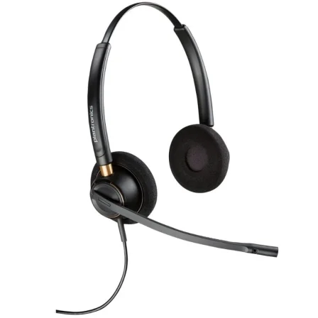 Poly Auriculares para Call Center EncorePro 520 QD Negro con Micrófono Cancelación Ruido, Compatible Microsoft Teams, Ref: 783P7AA