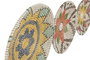 DKD Home Decor Set de 3 Decoraciones de Pared de Seagrass y Algodón