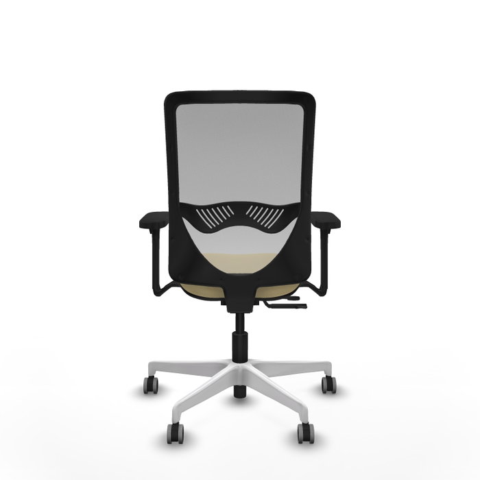PIQUERAS Y CRESPO Silla de oficina Zulema con mecanismo Sincro/Traslack, Crema y Gris PIQUERAS Y CRESPO Silla de oficina Zulema con mecanismo Sincro/Traslack, Crema y Gris