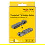 DeLOCK Docking Station Thunderbolt 4 para MacBook Pro/Air con 5K 100W PD, Hub 10 Gbps, LAN, Audio, Negro/Gris