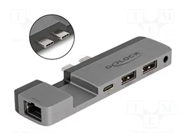 DeLOCK Estación de acoplamiento Thunderbolt 4 para MacBook Pro/Air 5K 100W