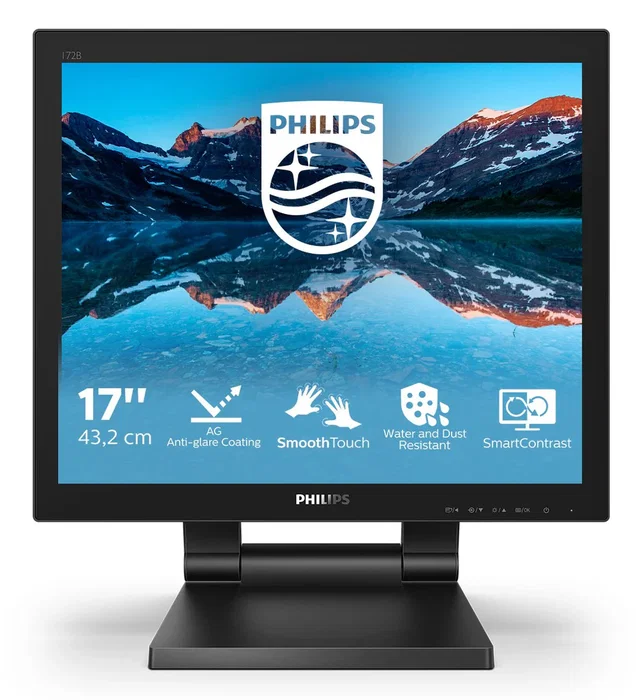 Philips 172B9TL/00 Monitor táctil 17" Full HD 1280x1024 IP65 Resistente Agua/Polvo 10 Puntos Táctiles HDMI DisplayPort Negro