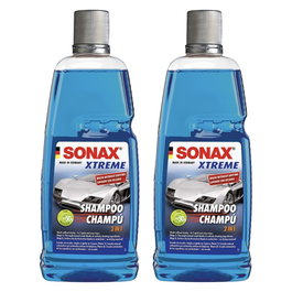 Sonax Pack x2 Xtreme Wash & Dry - Champú para el Automóvil Lavado en Seco 1L