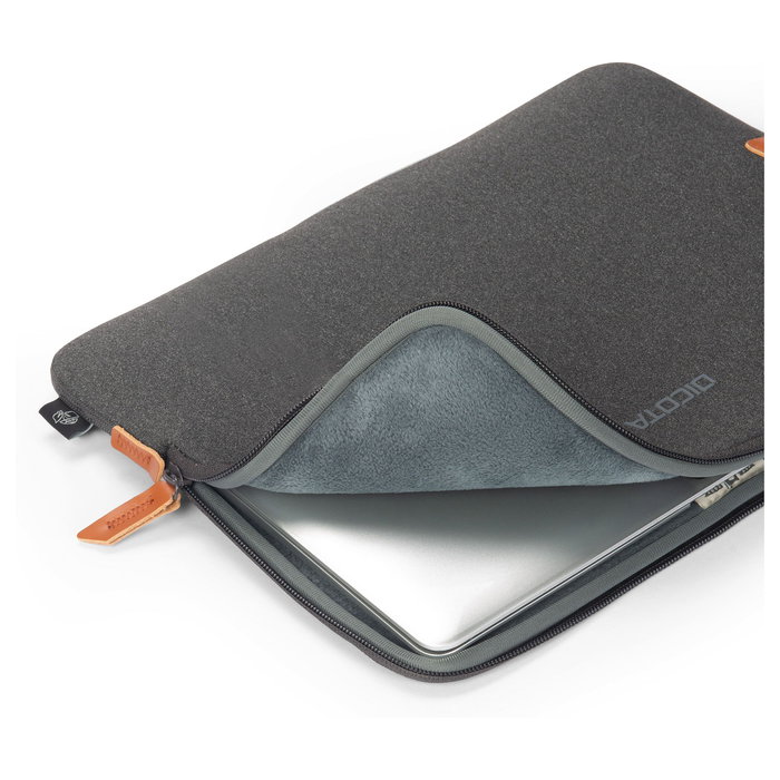 Dicota Skin URBAN 15 Funda para Portátil de Neopreno y Poliéster Reciclado, Compatible con Apple MacBook de 15", Color Antracita