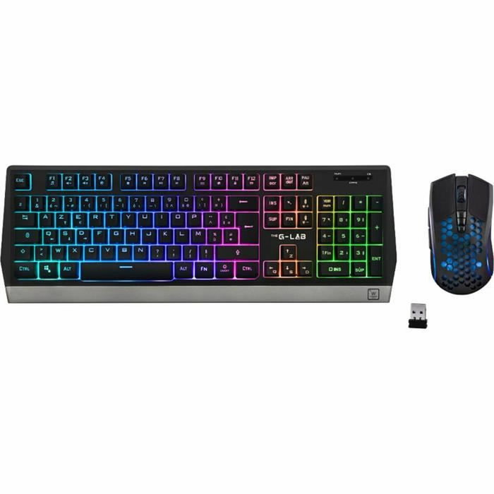 The G-Lab Paquete de juegos inalámbricos - Teclado + Ratón - Francés