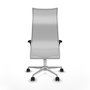 PIQUERAS Y CRESPO Sillón Albacete Blanco con Mecanismo Sincro y Base de Aluminio