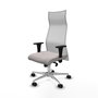 PIQUERAS Y CRESPO Sillón Albacete Blanco con Mecanismo Sincro y Base de Aluminio