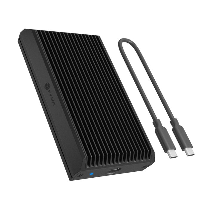 ICY BOX IB-1920M-C42 Caja externa para SSD M.2 NVMe USB4 40 Gbps Negro