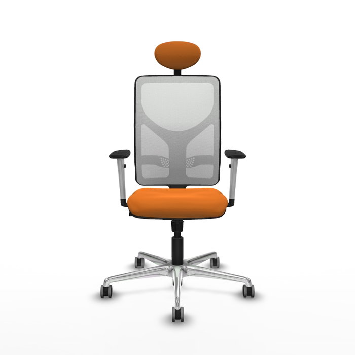 PIQUERAS Y CRESPO Silla de oficina Motilla Naranja y Blanco PIQUERAS Y CRESPO Silla de oficina Motilla Naranja y Blanco