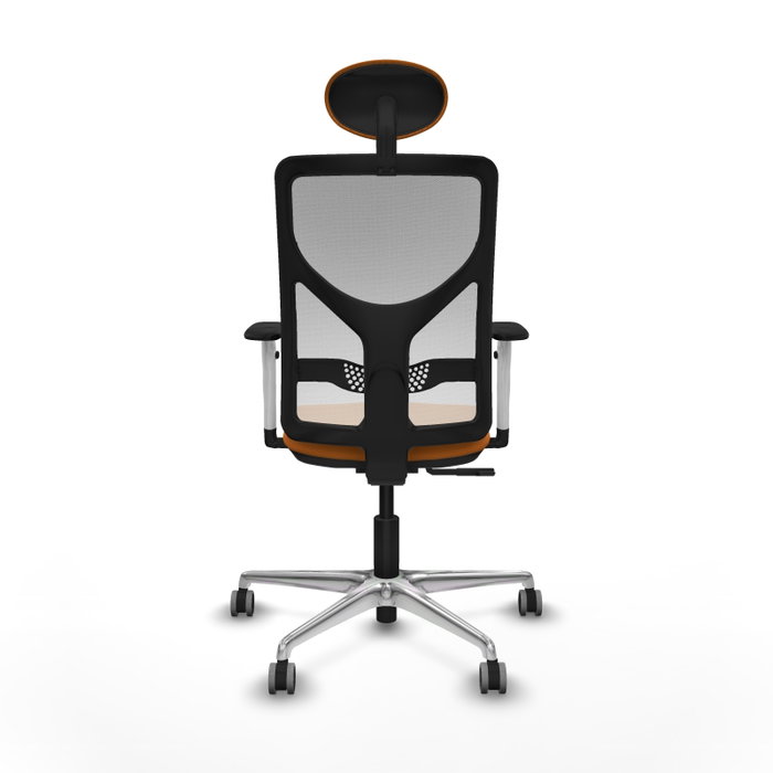 PIQUERAS Y CRESPO Silla de oficina Motilla Naranja y Blanco PIQUERAS Y CRESPO Silla de oficina Motilla Naranja y Blanco