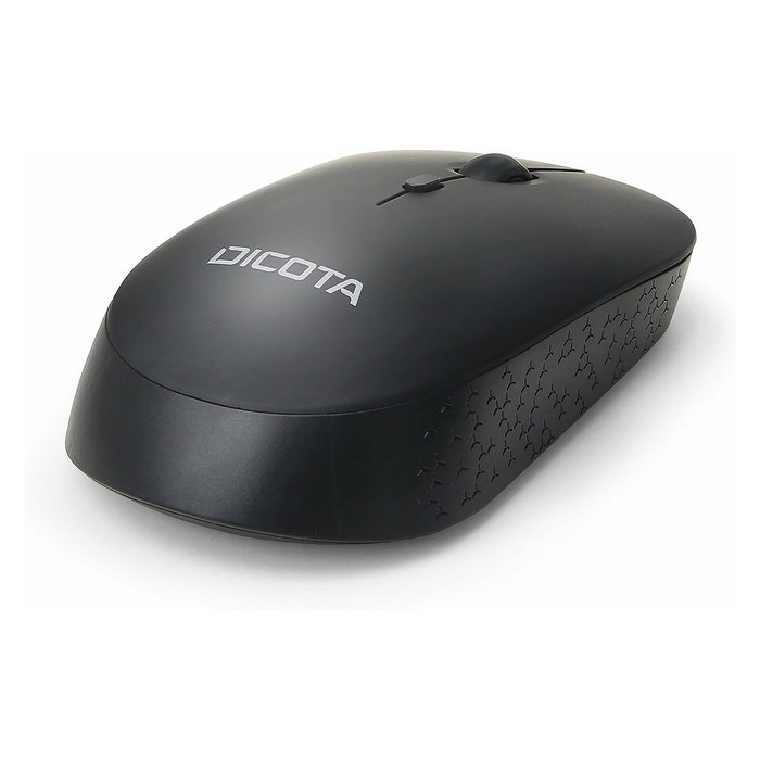 DICOTA Ratón Inalámbrico SILENT V2 Negro - RF, 1 Rueda de Desplazamiento, Para Oficina