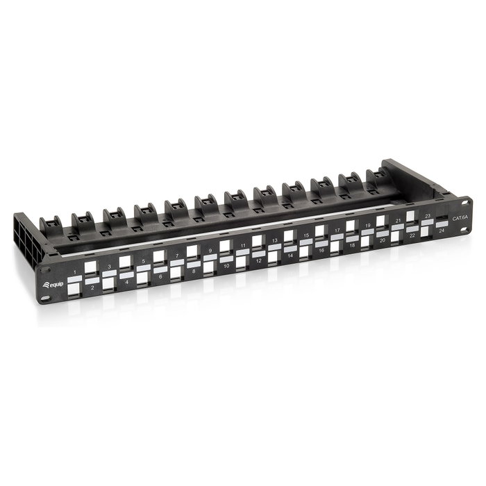 EQUIP Patch Panel 24 puertos Cat6A UTP 19 pulg.