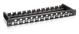 Equip Patch Panel 769225 Cat6a 24 Puertos Keystone 1U Negro