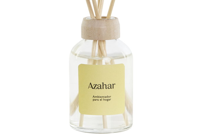 DKD Home Decor Ambientador Mikado Básico Amarillo 4 x 20 x 4 cm (6 Unidades)