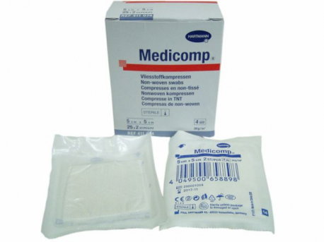 MEDICOMP Gasas Non Woven Estériles 7,5x7,5 cm 40 Sobres MEDICOMP Gasas Non Woven Estériles 7,5x7,5 cm 40 Sobres