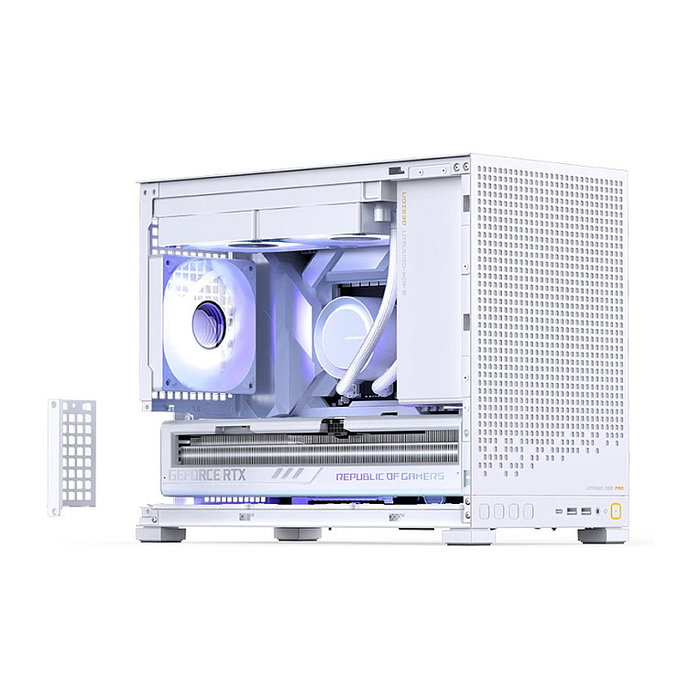 Jonsbo D32 PRO Blanco PC-Gehäuse Mini mATX con Vidrio Templado